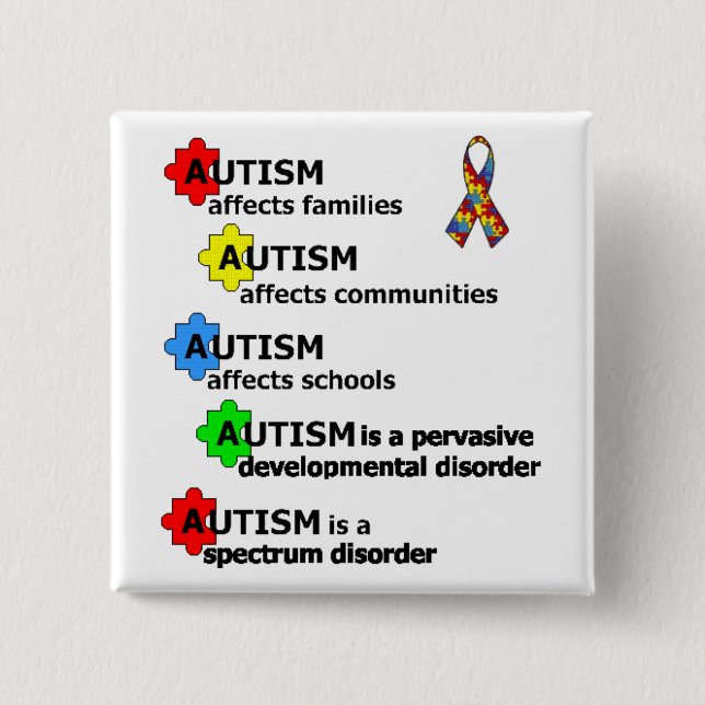 ABOUT AUTISM BUTTON (Front)