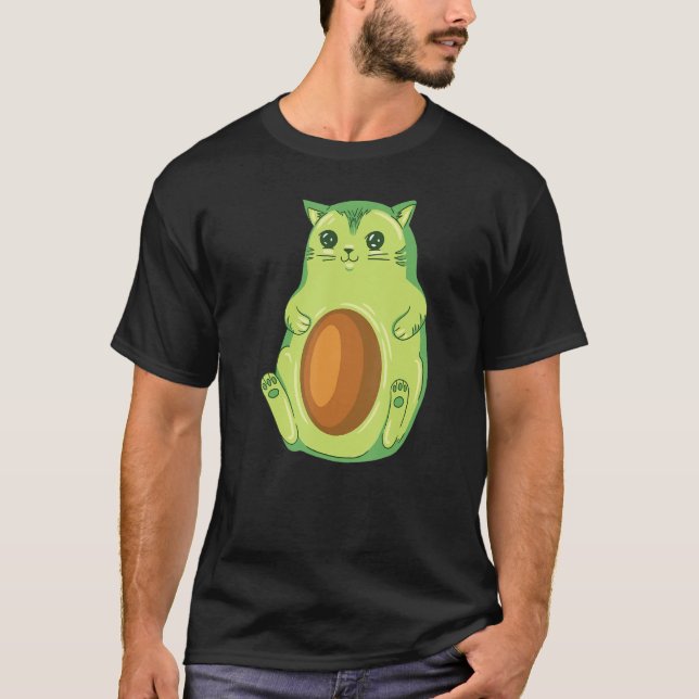 About Avocado Cat T-Shirt (Front)