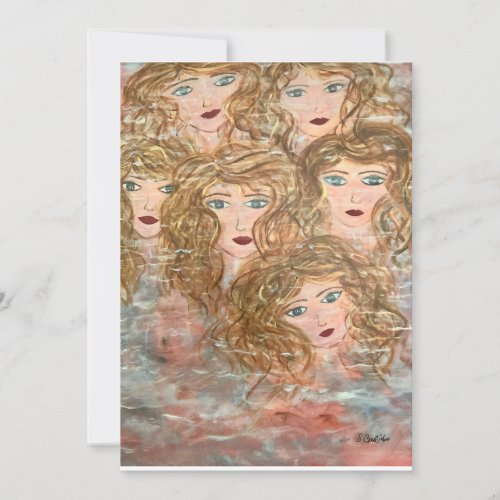 About Faces women blank multi_occasion card