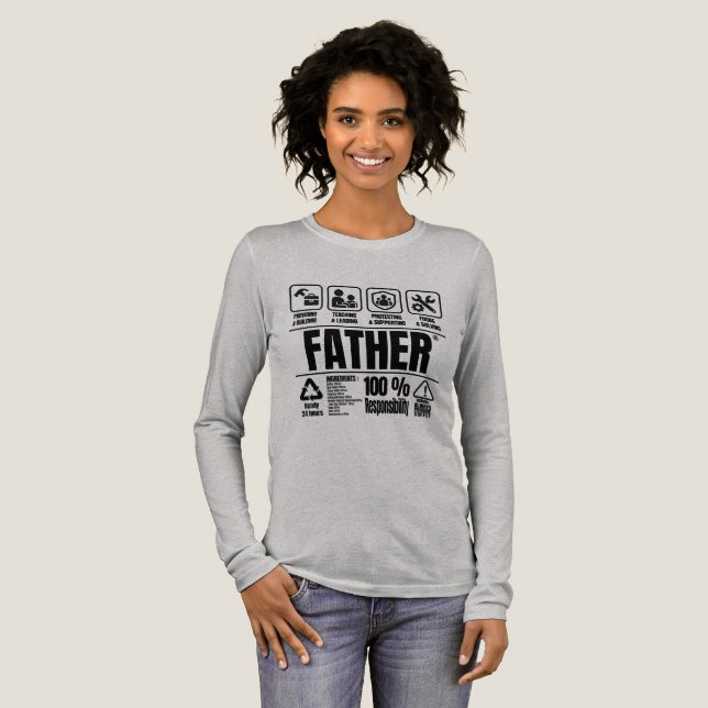 About Father - Father's Day Tri-Blend Shirt (Full Front)