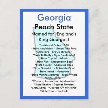 About Georgia Postcard by archemedes at Zazzle