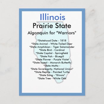About Illinois Postcard by archemedes at Zazzle