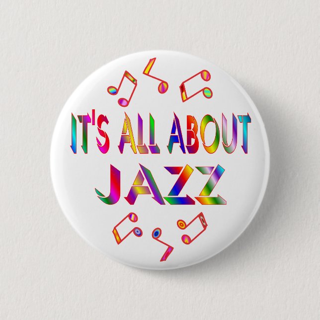 About Jazz Pinback Button (Front)
