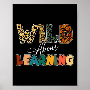 About Learning Leopard Teacher Back To School Teac Poster