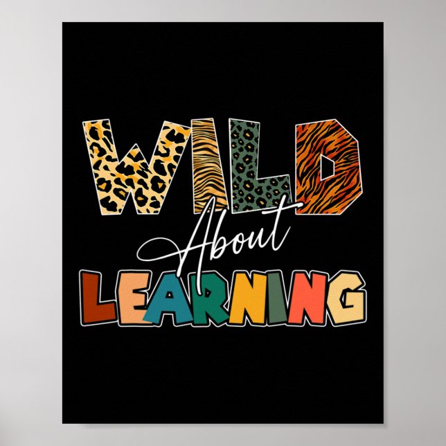 About Learning Leopard Teacher Back To School Teac Poster (Front)