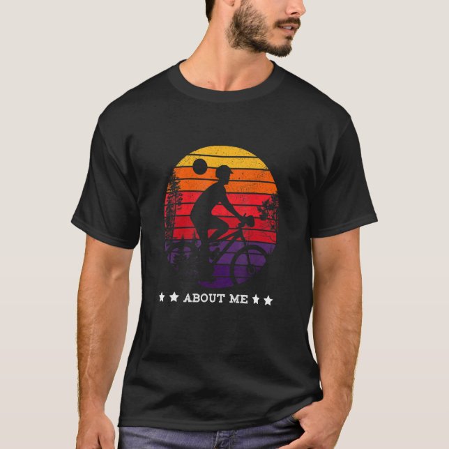 About Me Cyclist T-Shirt (Front)