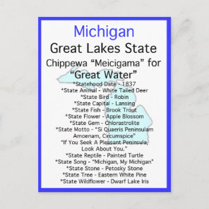 About Michigan Postcard