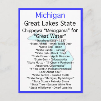 About Michigan Postcard