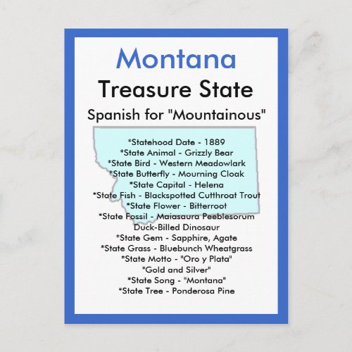 About Montana Postcard