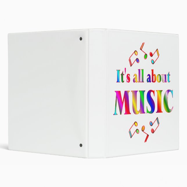About Music 3 Ring Binder (Background)