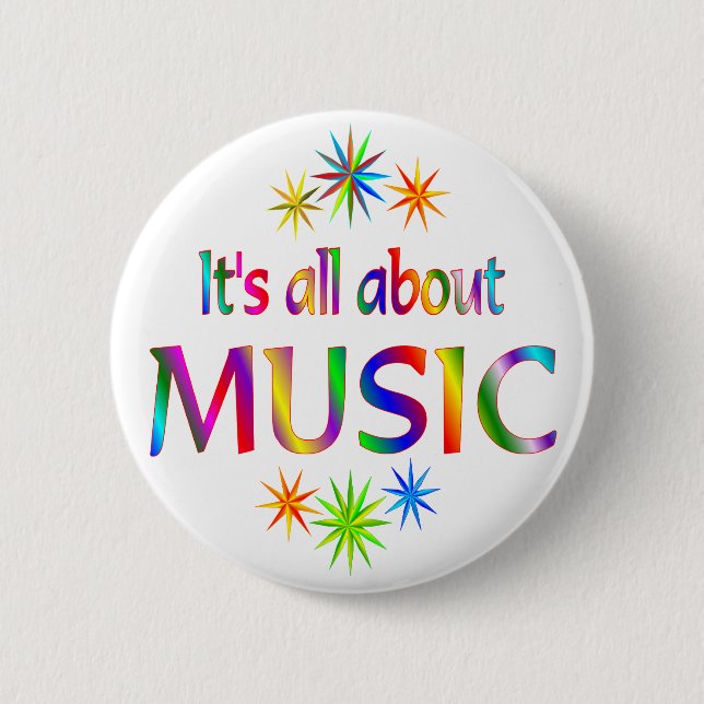 About Music Pinback Button (Front)