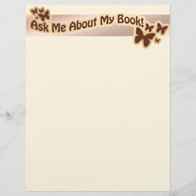 About My Book Brown Flyer (Front)