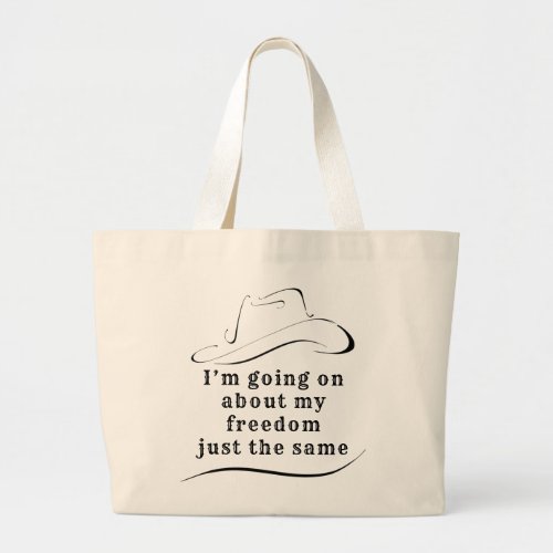 About My Freedom Jumbo Tote