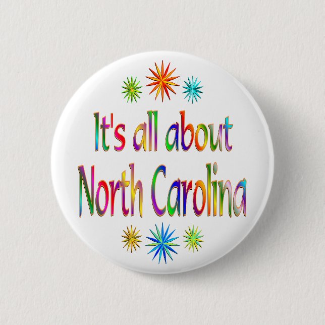 About North Carolina Button (Front)