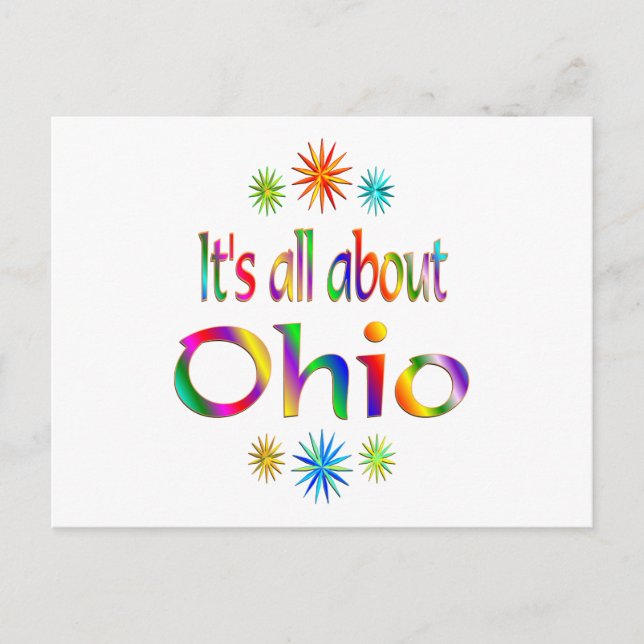 About Ohio Postcard (Front)