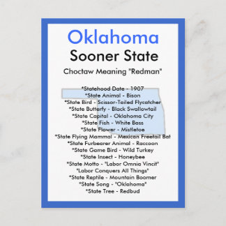 About Oklahoma Postcard