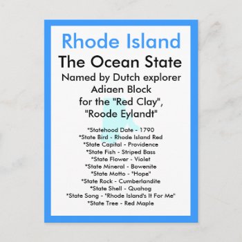 About Rhode Island Postcard by archemedes at Zazzle