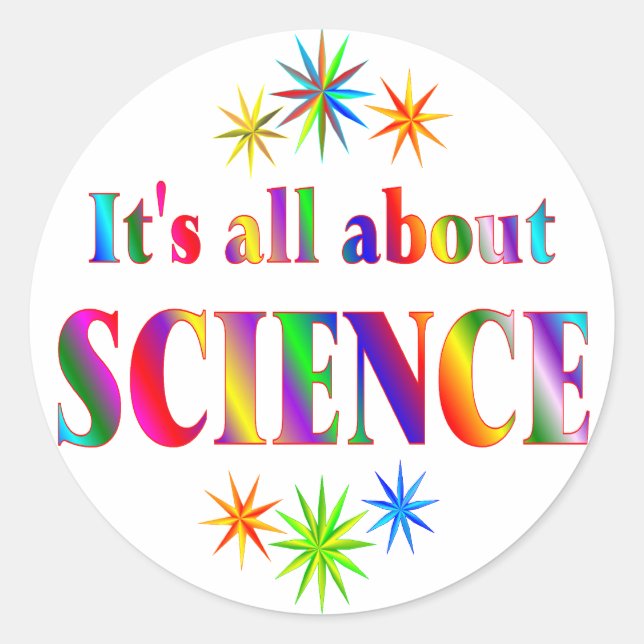 About Science Classic Round Sticker (Front)