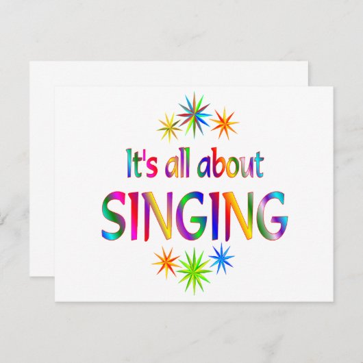 About Singing (Front/Back)