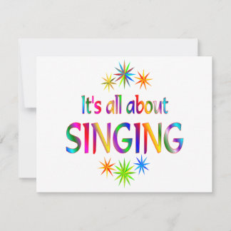About Singing