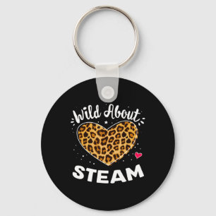 About Steam Leopard Squad Stem Back To School Day Keychain