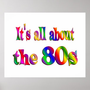 About the 80s poster