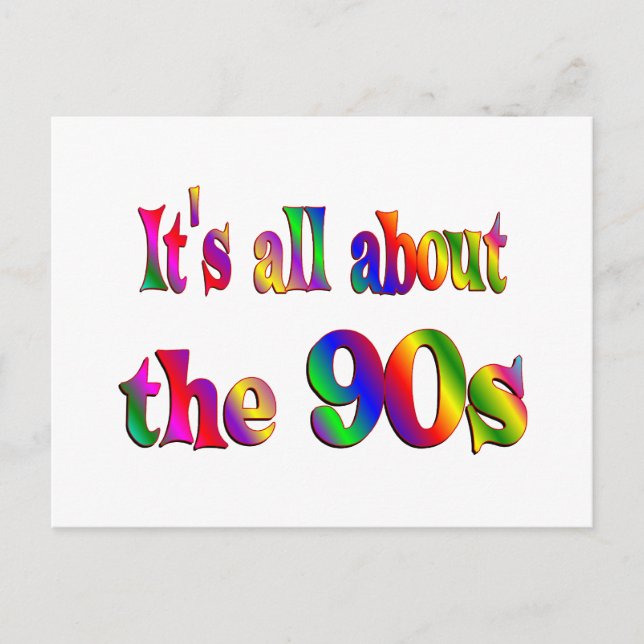 About the 90s postcard (Front)