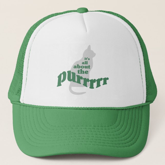 About the Purr Trucker Hat (Front)