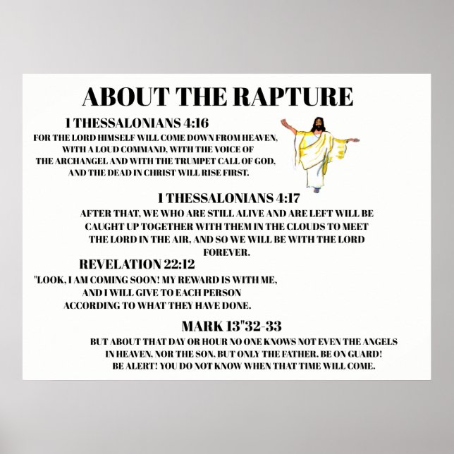 ABOUT THE RAPTURE  poster (Front)