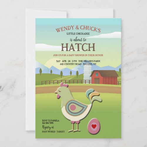 About To Hatch Baby Shower Invitation