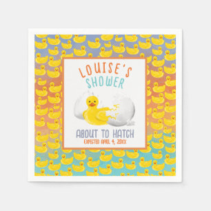 About to Hatch Baby Shower Invitation Napkins