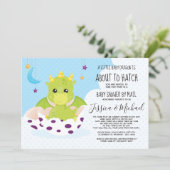 About To Hatch Dragon | Baby Shower by Mail Invitation (Standing Front)