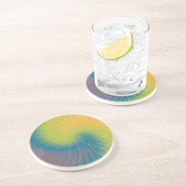 About to Tie Dye Coaster (Side)