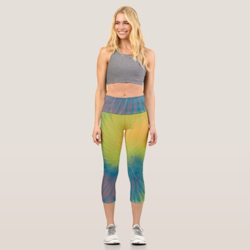 About to Tie Dye High Waist Yoga Pants
