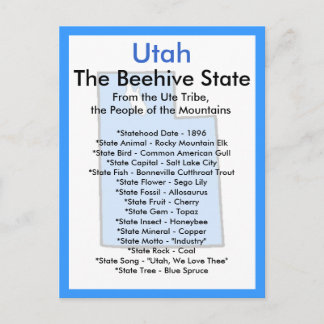About Utah Postcard