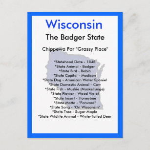 About Wisconsin Postcard
