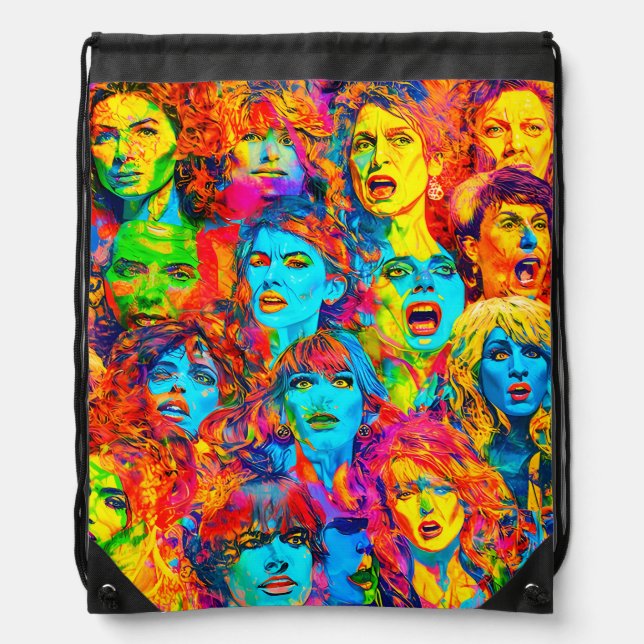 About woman drawstring bag (Front)