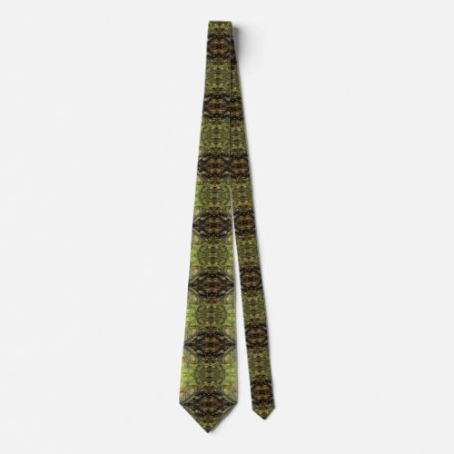 Above a Beaver Dam II Abstractly Enhanced Pond Neck Tie