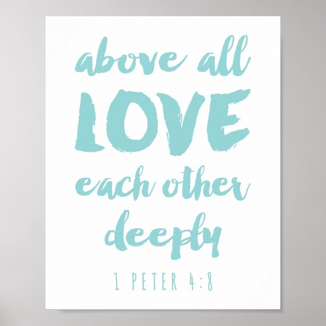 Above all Love Poster Print (Front)