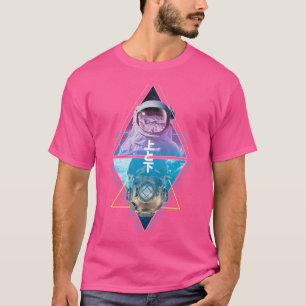 Above And Below Astronaut Space Helmet Diver Divin T-Shirt