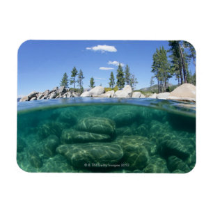 Above and below Lake Tahoe Magnet