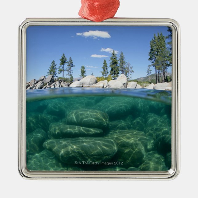 Above and below Lake Tahoe Metal Ornament (Front)