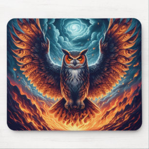Above and Below - Wise Owl Art Mouse Pad