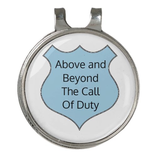 Above and Beyond The Call of Duty Golf Hat Clip