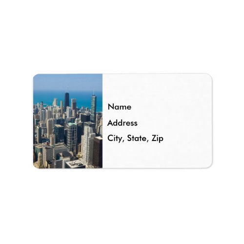 Above Chicago Address Label
