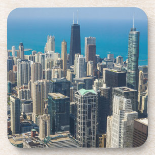 Above Chicago Drink Coaster