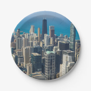 Above Chicago Paper Plates