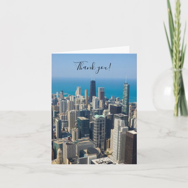 Above Chicago Thank You Card (Front)