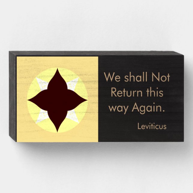 Above Door Wooden Box Sign (Front Horizontal)