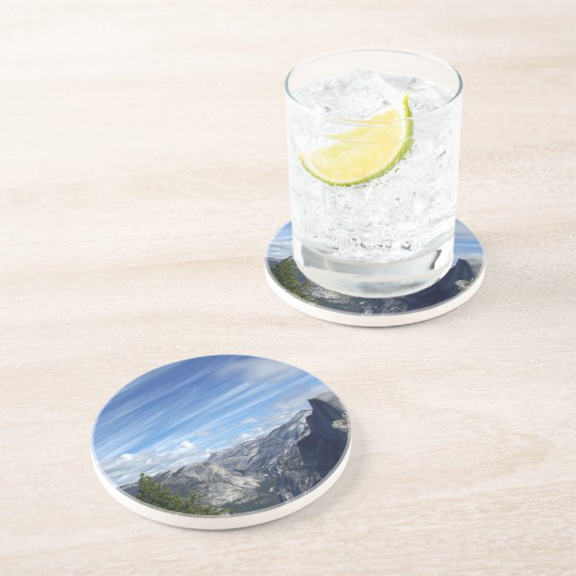 Above Half Dome Sandstone Coaster (Side)